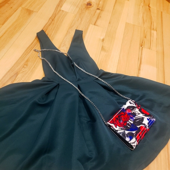 Never worn Army Green Party Dress - Picture 2 of 5